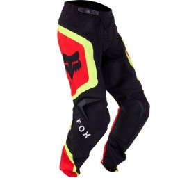 PANTALON FOX 180 BALLAST NOIR ET ROUGE