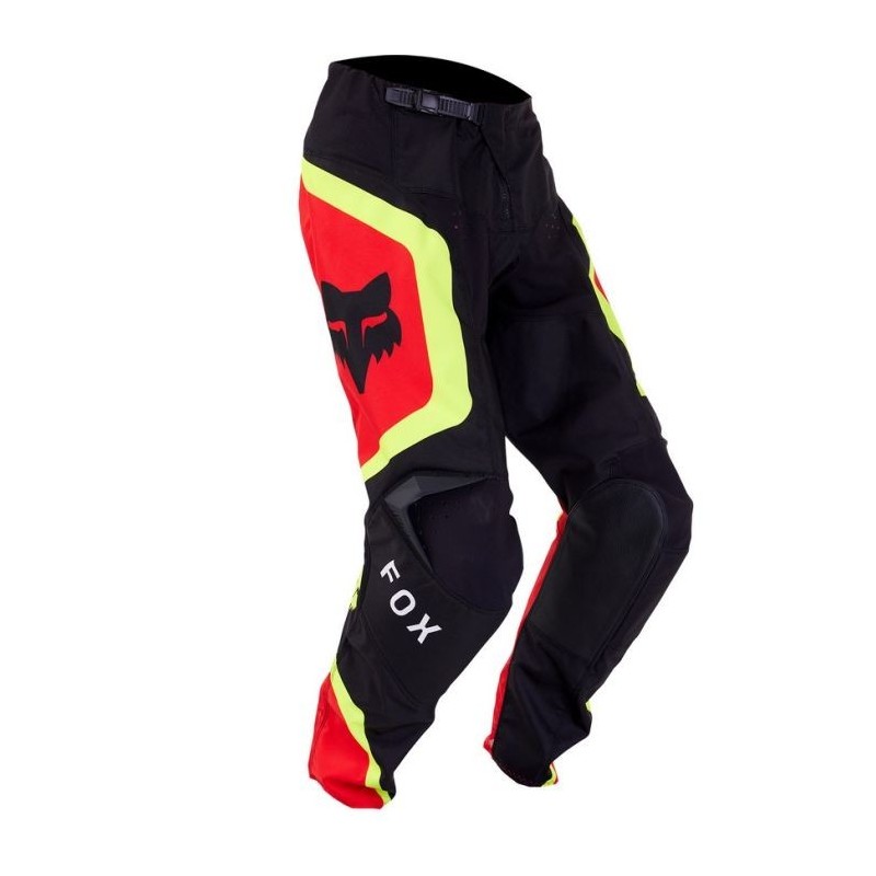 PANTALON FOX 180 BALLAST NOIR ET ROUGE