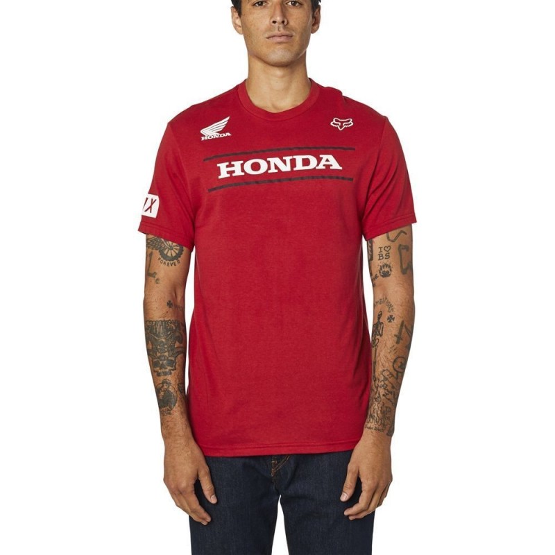 SWEAT ZIPPE FOX HONDA ROUGE