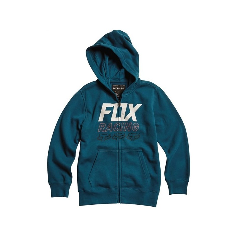 SWEAT ZIPPE FOX OVERDRIVE FLEECE ENFANT BLEU