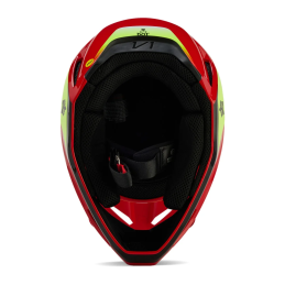 CASQUE FOX V1 BALLAST ROUGE FLUO