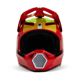 CASQUE FOX V1 BALLAST ROUGE FLUO