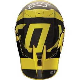 CASQUE FOX V3 PREEST ECE NOIR ET JAUNE 