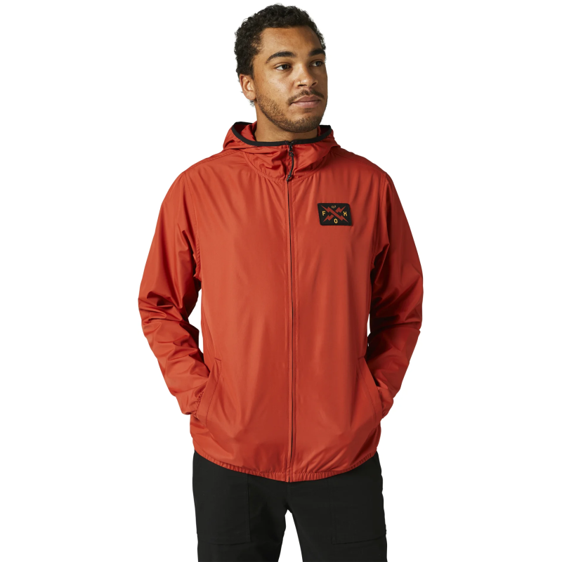 VESTE FOX CALIBRATED WINDBREAKER ROUGE