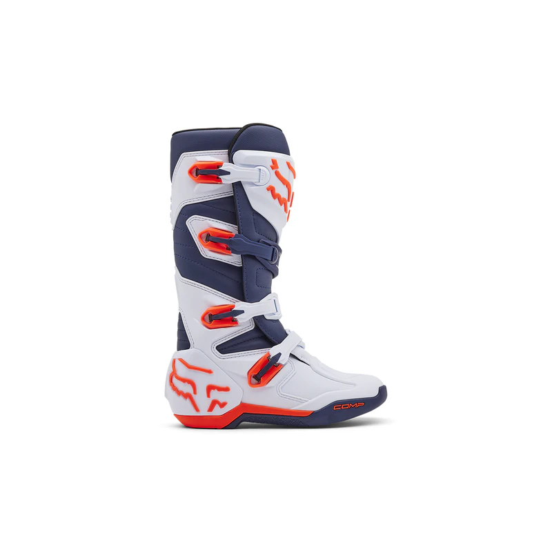 BOTTES FOX COMP BLANC BLEU MARINE