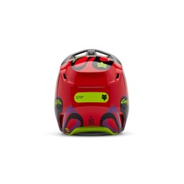 CASQUE FOX V1 EMOTION ROUGE FLUO