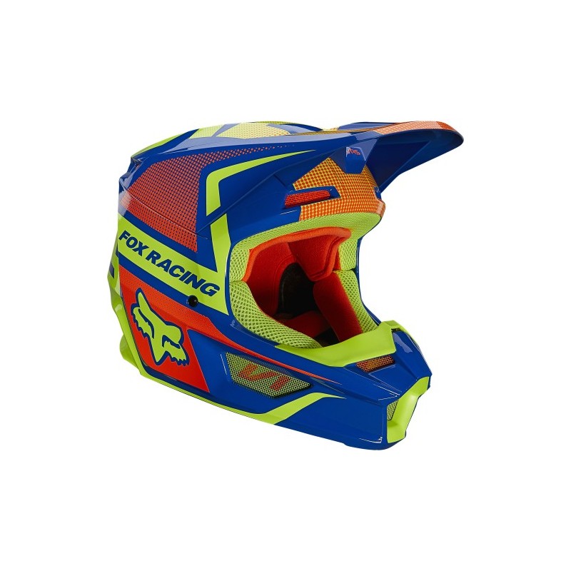 CASQUE FOX V1 OKTIV ECE ENFANT BLEU