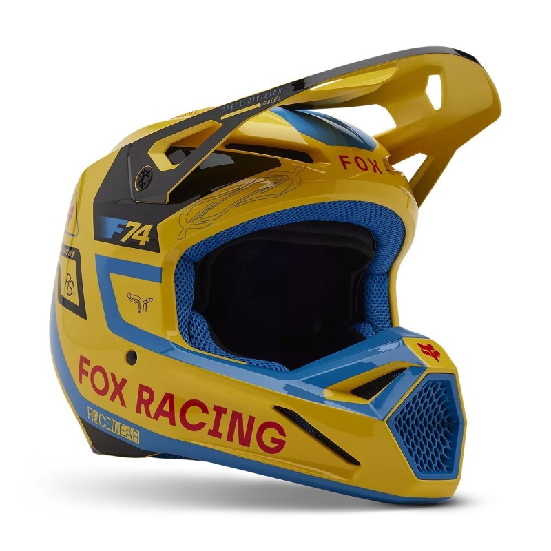 CASQUE FOX V1 RACE SPEC JAUNE