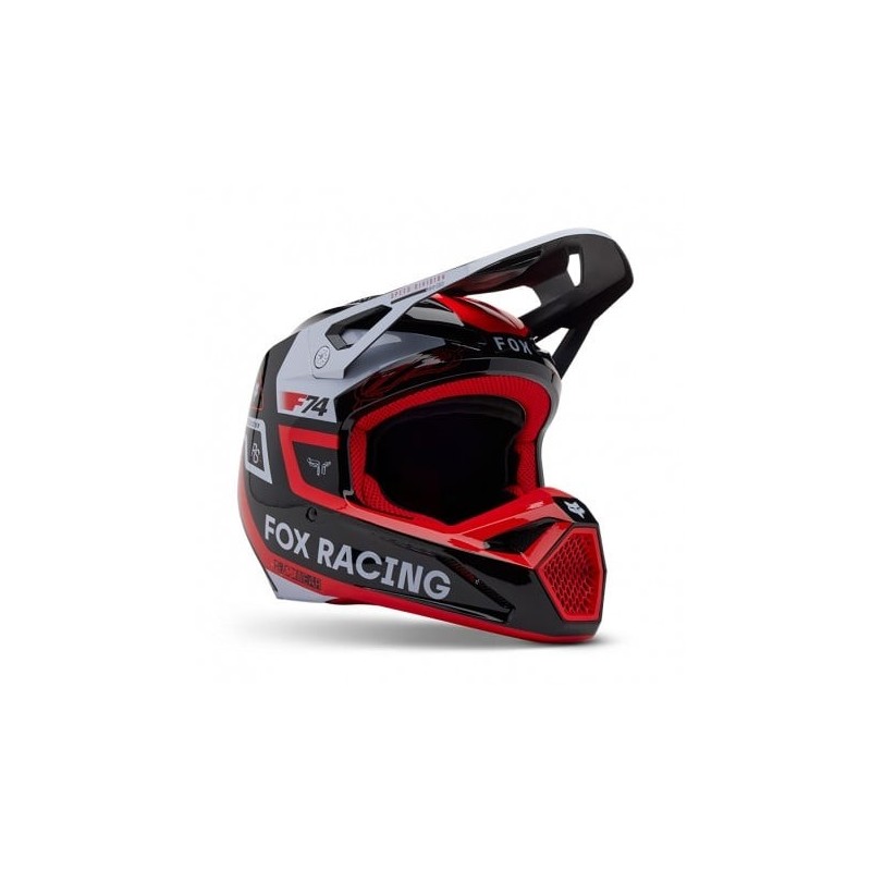 CASQUE FOX V1 RACE SPEC ROUGE FLUO