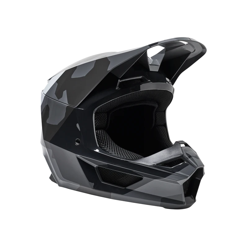 CASQUE FOX V2 BNKR BLK CAM TXS