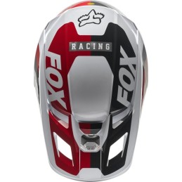 CASQUE FOX V2 PADDOX ROUGE BLANC NOIR