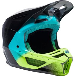 CASQUE FOX V2 RKANE GRIS JAUNE