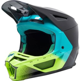 CASQUE FOX V2 RKANE GRIS JAUNE