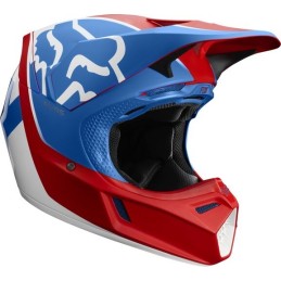 CASQUE FOX V3 KILA ECE BLEU ROUGE