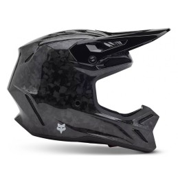 CASQUE FOX V3 RS CARBON SOLID NOIR