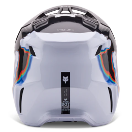 CASQUE FOX V3 RS SCANS BLANC ET NOIR