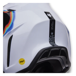 CASQUE FOX V3 RS SCANS BLANC ET NOIR