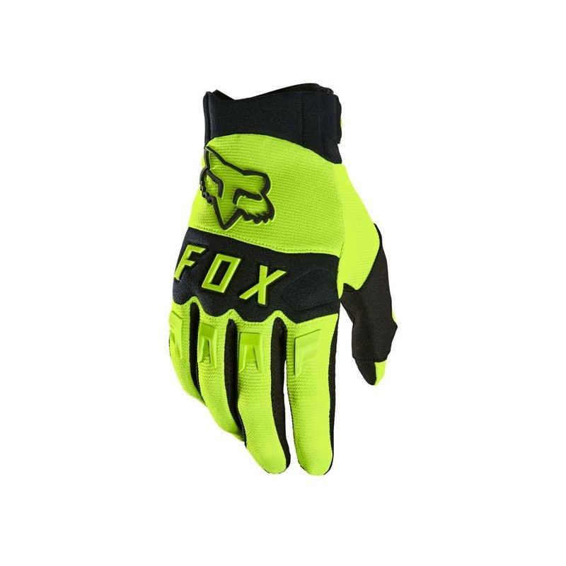 GANTS FOX DIRTPAW NOIR ET JAUNE