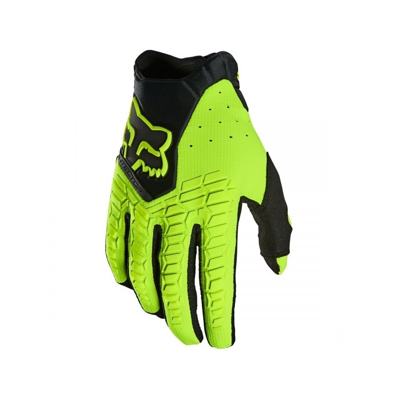 GANTS FOX PAWTECTOR NOIR ET JAUNE FLUO