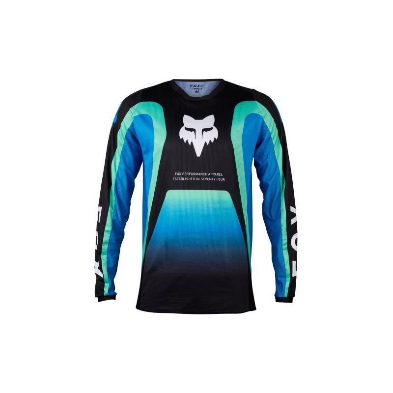 MAILLOT FOX 180 BALLAST NOIR ET BLEU