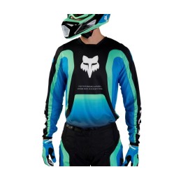 MAILLOT FOX 180 BALLAST NOIR ET BLEU