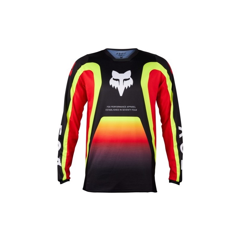 MAILLOT FOX 180 BALLAST NOIR ET ROUGE