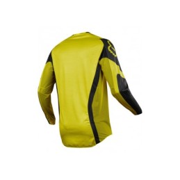 MAILLOT FOX FLEXAIR PREEST NOIR ET JAUNE