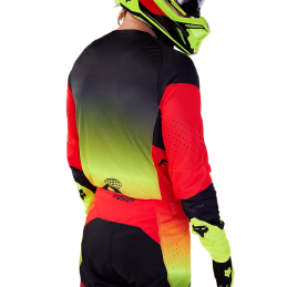 MAILLOT FOX 360 REVISE ROUGE ET JAUNE