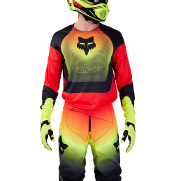 MAILLOT FOX 360 REVISE ROUGE ET JAUNE