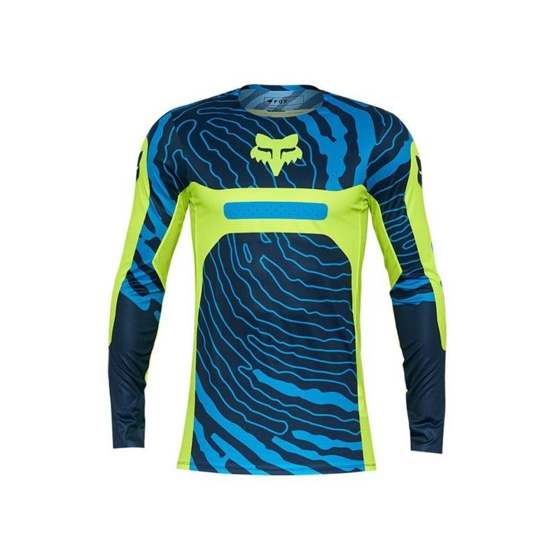 MAILLOT FOX FLEXAIR IMPRESSION JAUNE FLUO